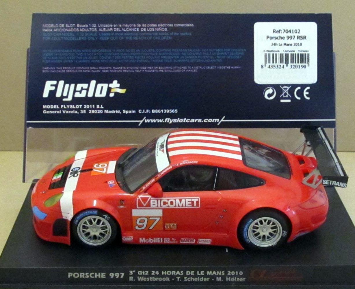 Slot car Scalextric FLY 88184 A-903 Porsche 911 Carrera #43 RSR 24H. Le Mans '73