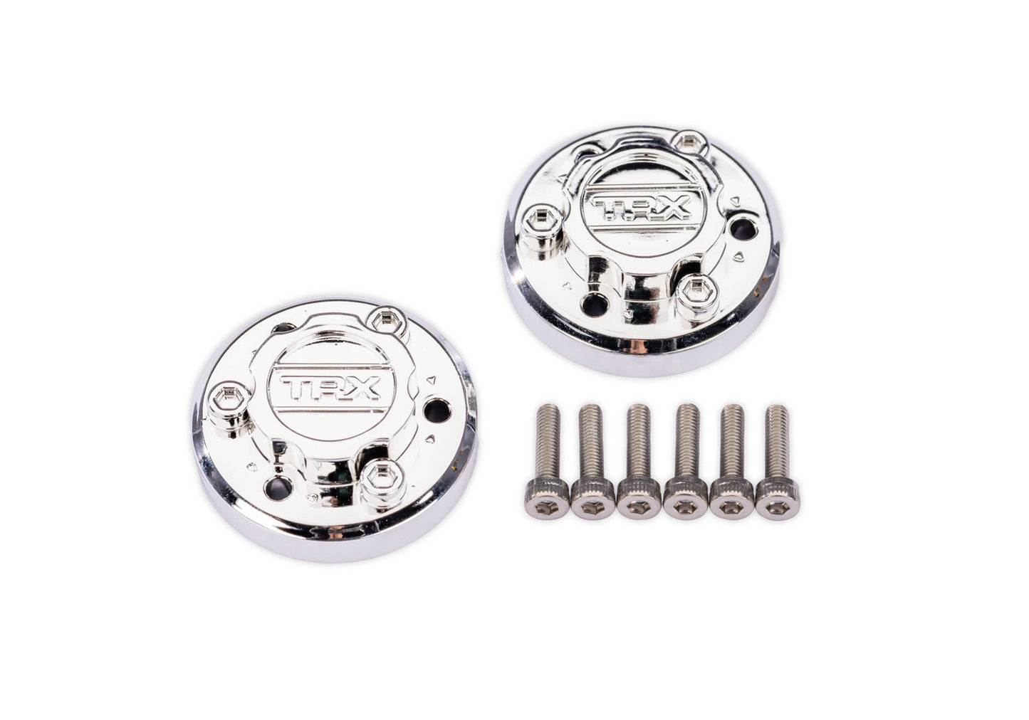 Traxxas 7625 X-Truck Chrome Center Caps (2)
