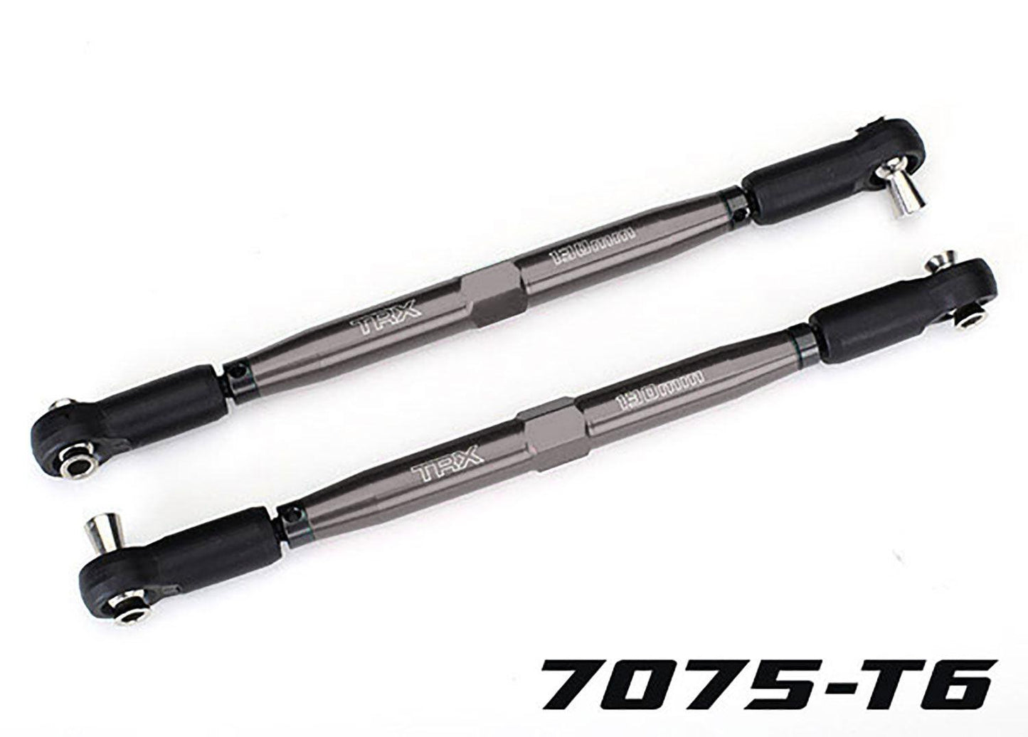 Traxxas 7748-GRAY TUBES 157 mm Gray Aluminum Toe Links (2).
