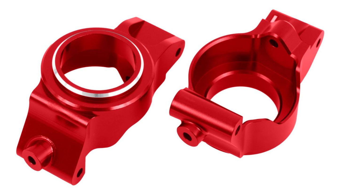 Traxxas 7832-RED X-Maxx Aluminum Caster Blocks
