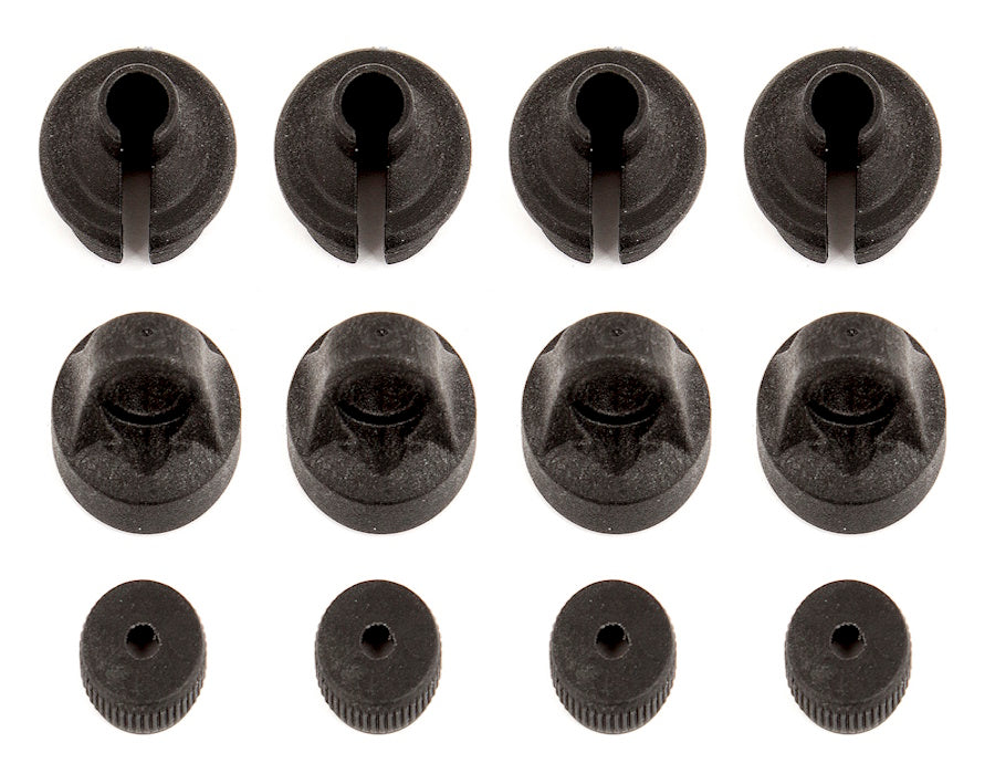 Associated 91454 Shock Caps and Spring Cups: ProSC10 Trophy Ref DB10