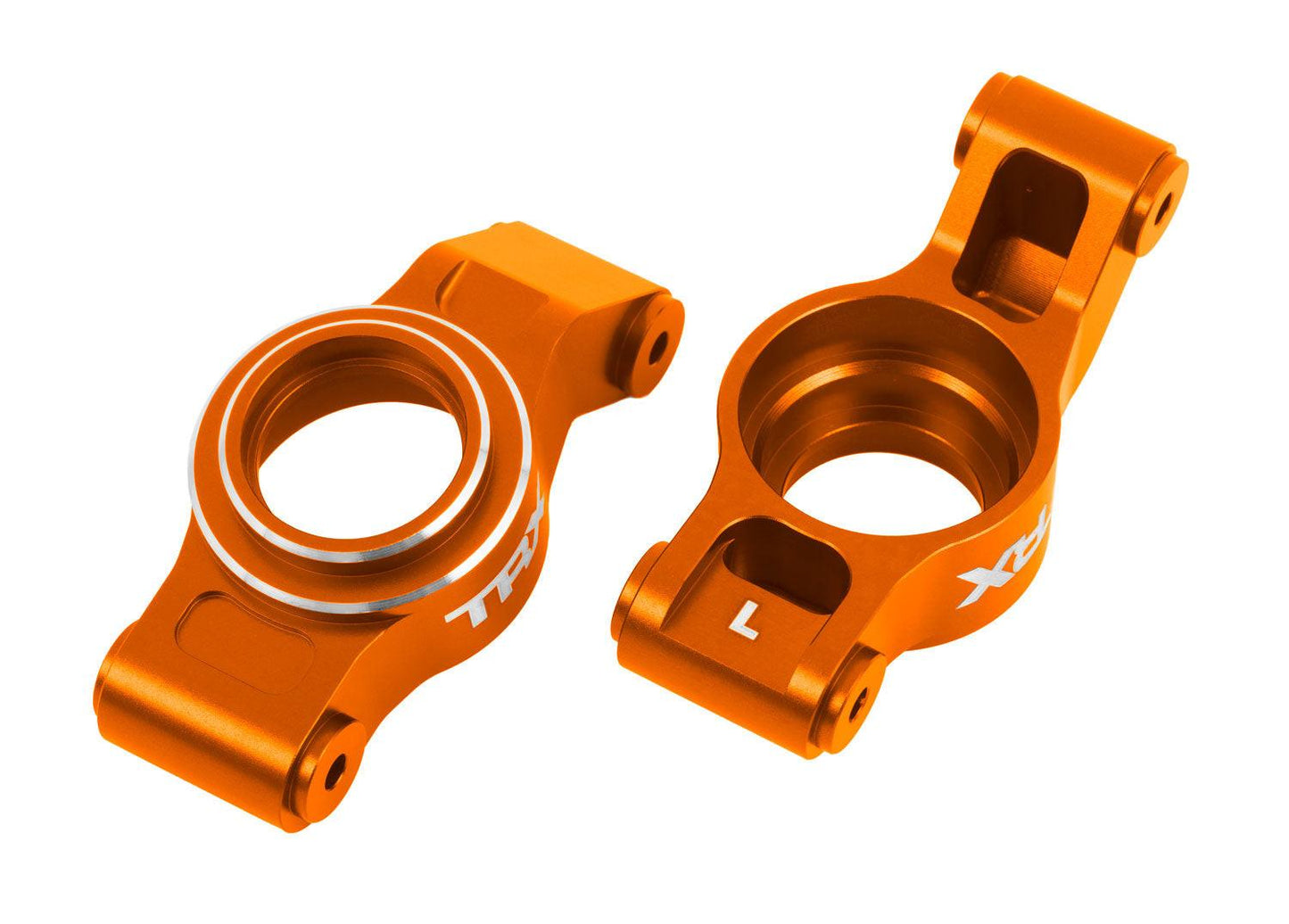 Traxxas 7852-ORNG Orange Aluminum Rear Stub Axle Carriers (L&R).