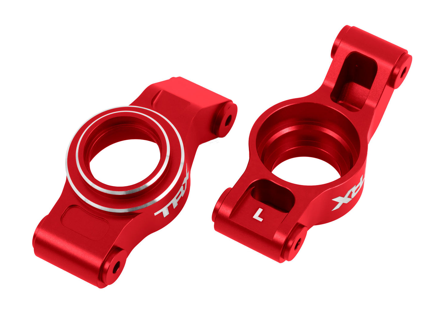 Traxxas 7852-RED X-Series Red Aluminum Rear Stub Axle Carriers X-Maxx XRT