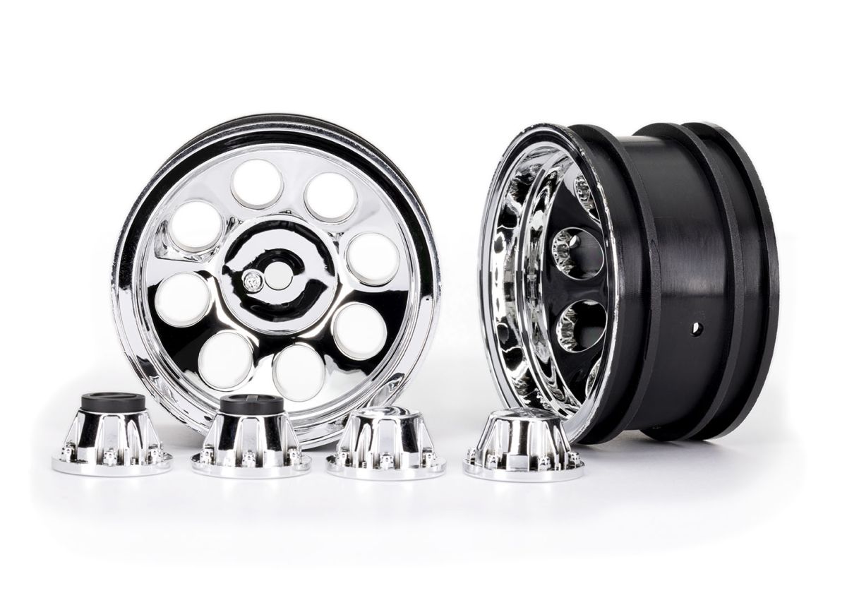 Traxxas 8163 Wheels, 2.2" Chrome (2)