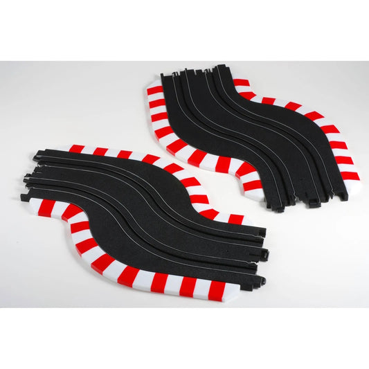 AFX AFX70617 Racemasters Slot Track Chicane Set L&R - PowerHobby