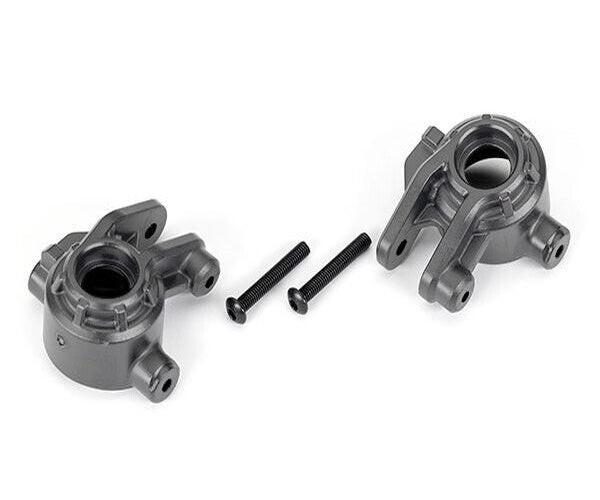 Traxxas 9050-GRAY Heavy Duty L/R Rear Sub Axle Carriers 4x4 Hoss/Rustler/Slash - PowerHobby