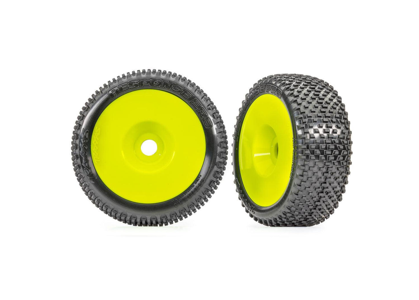 Traxxas 9074-YLW Tires & Wheels Yellow Response Pro 3.0" Jato 4x4 Electric.