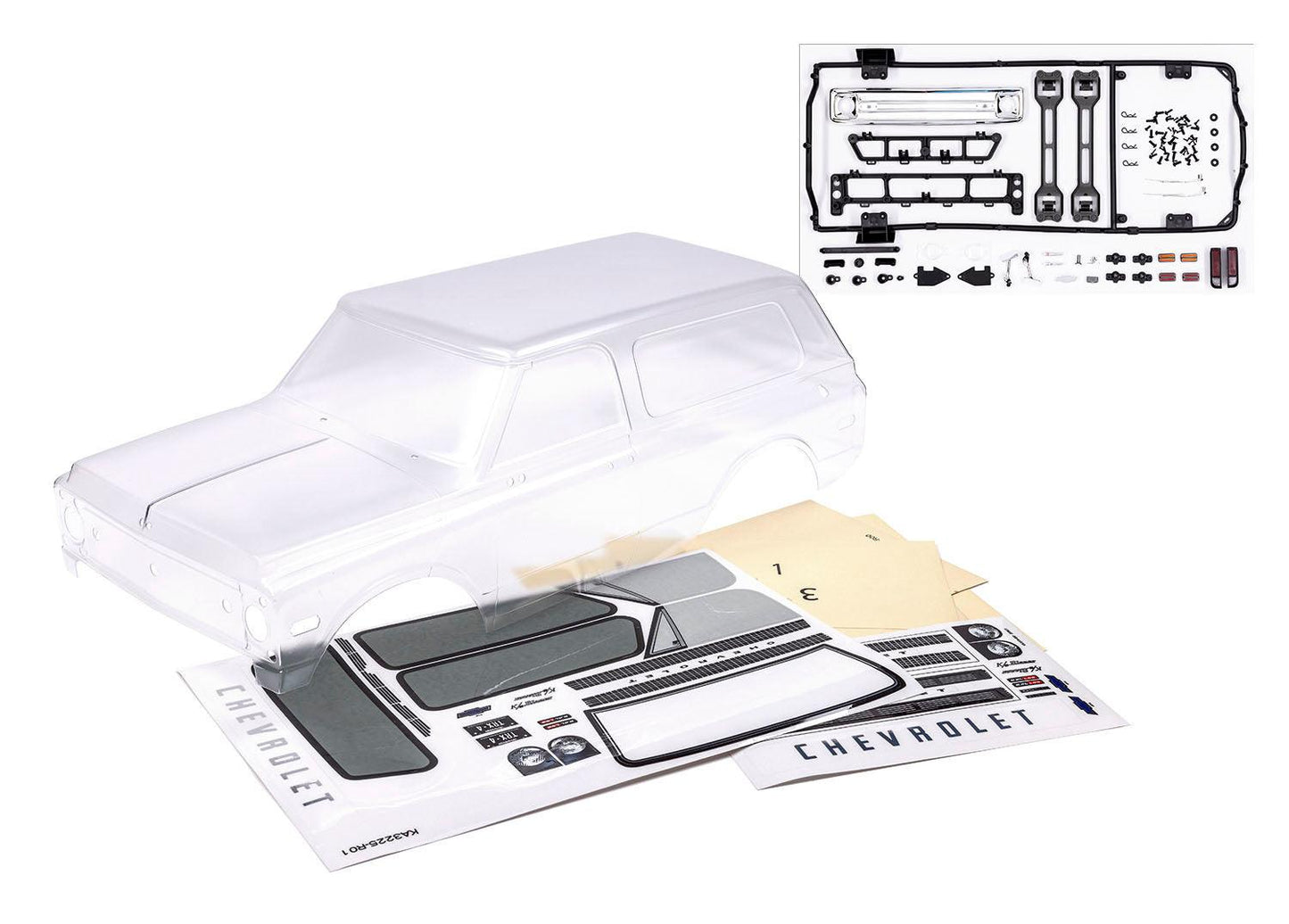 Traxxas 9131 TRX-4 1969 Chevrolet Blazer Clear Clipless Body.