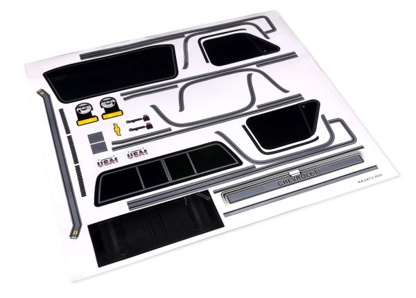 Traxxas 9299 Chevrolet K10 Decal Sheet