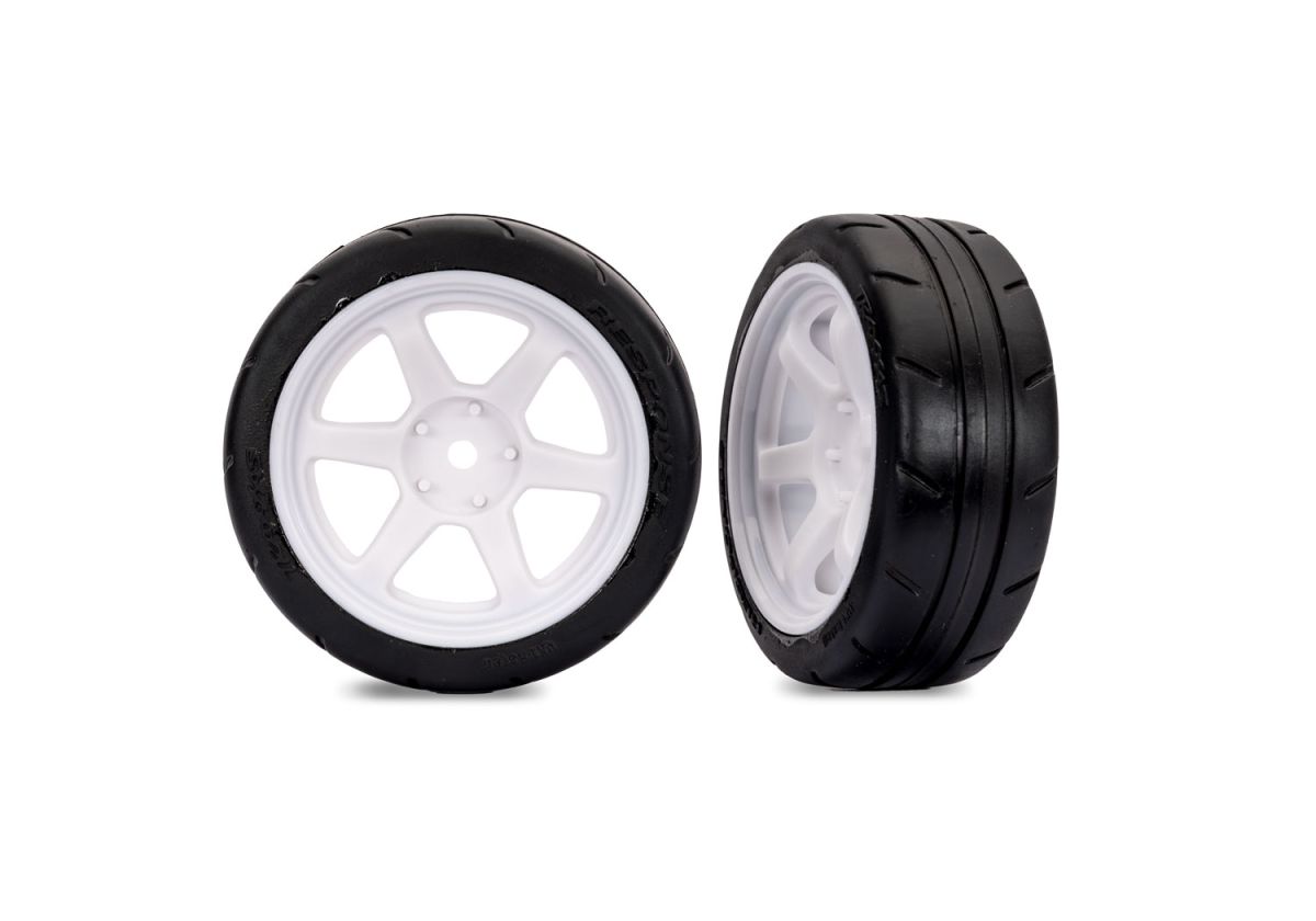Traxxas 9377-WHT 1.9" Front Wheels Response Tires