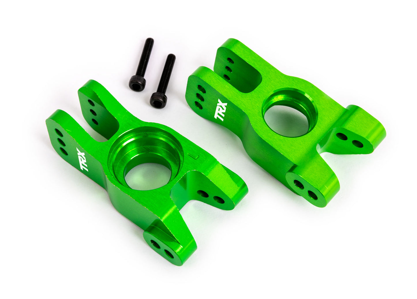 Traxxas 9552G Green Aluminum Stub Axle Carriers Sledge