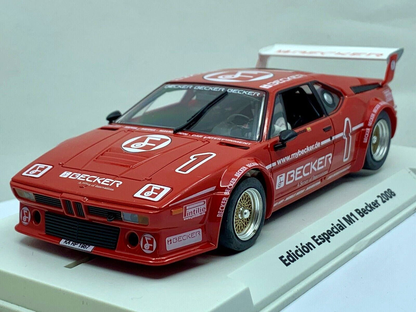 Fly BMW M1 Special Edition M1 Becker 2008 1/32 Slot Car 99119 Flyslot