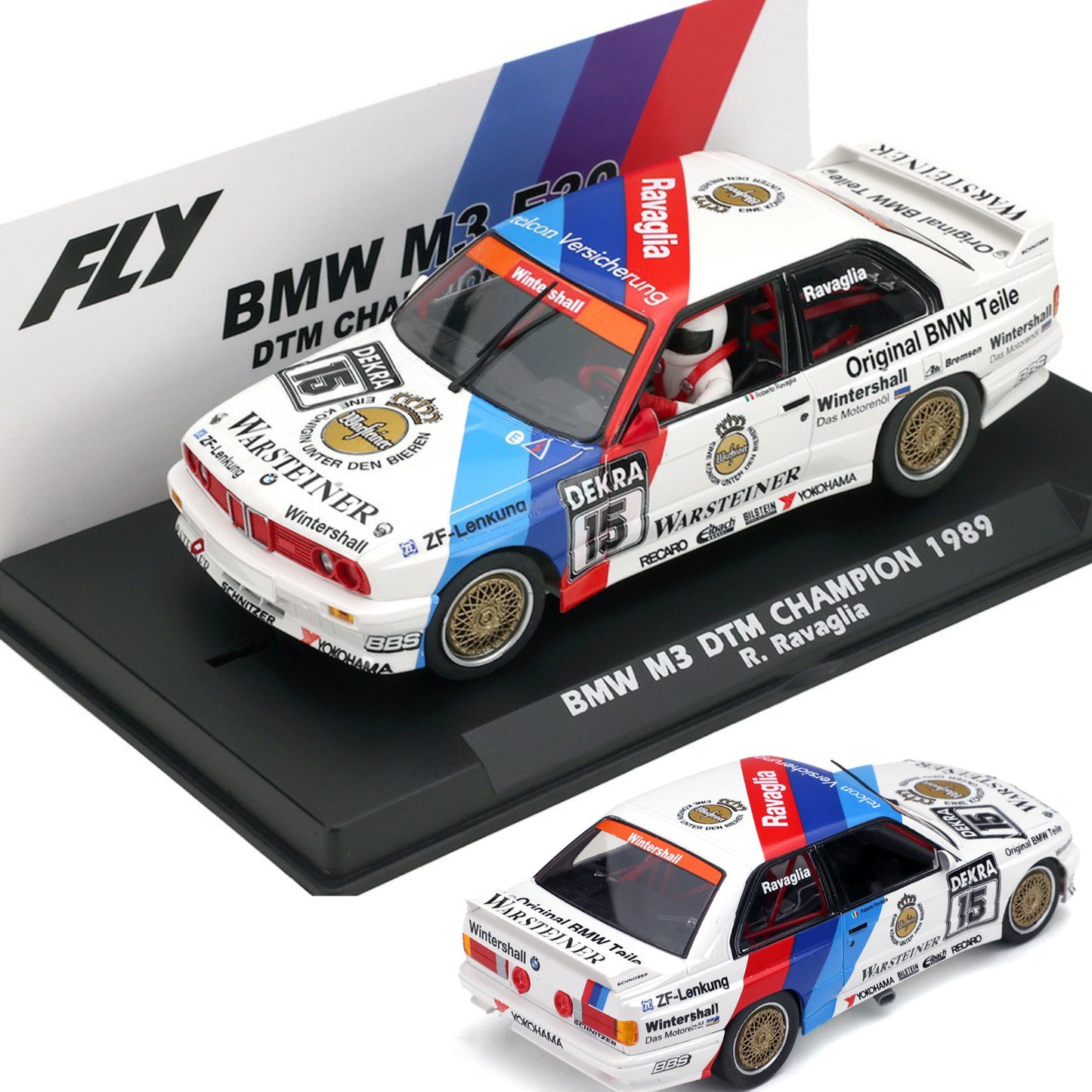 Fly BMW M3 E30 Warsteiner 1989 DTM Champion 1/32 Slot Car A2099