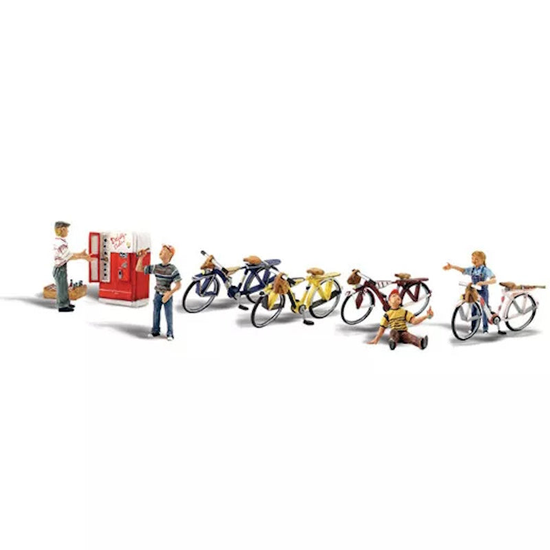 Woodland Scenics A2752 O Train Figures Bicycle Buddies