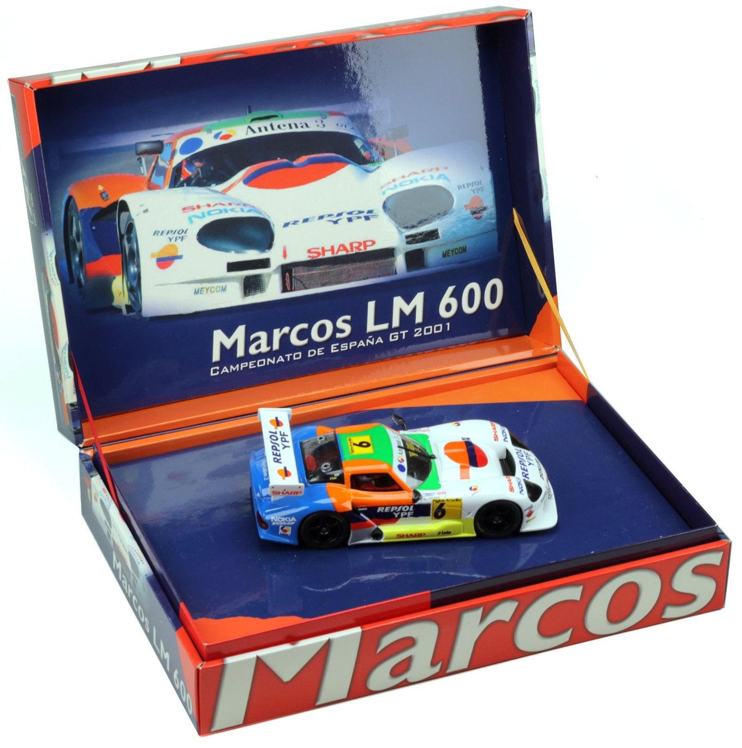 FLY A28 Marcos LM 600 #6 Saldana Burgueno 1/32 Slot Car for revoslot
