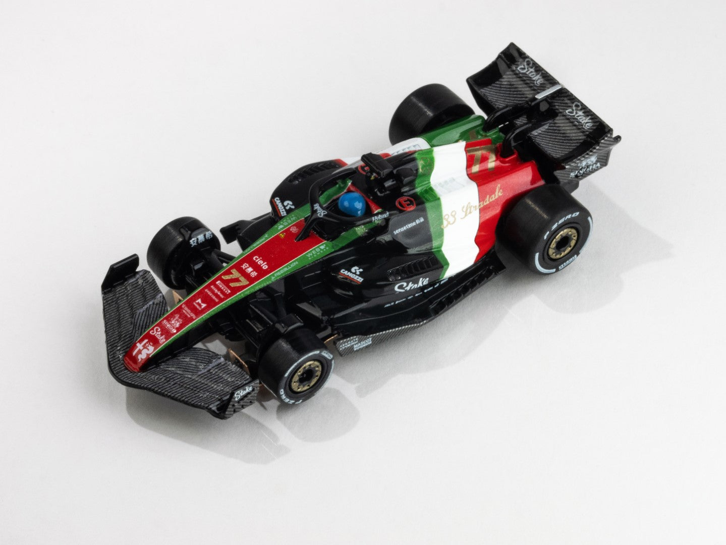 AFX Alfa Romeo 2023 F1 Monza Spa HO Slot Car 22080 22081 Formula One.