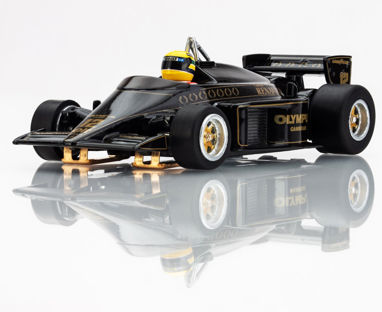 AFX 22113 Ayrton Senna Lotus 97T 1985 Black HO Slot Car MegaG+