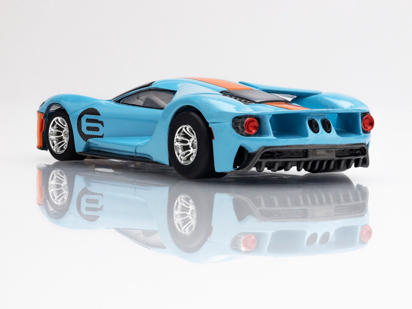 AFX 22052 Ford GT Heritage #6 Gulf HO Slot Car MegaG+ for Autoworld AFX22052