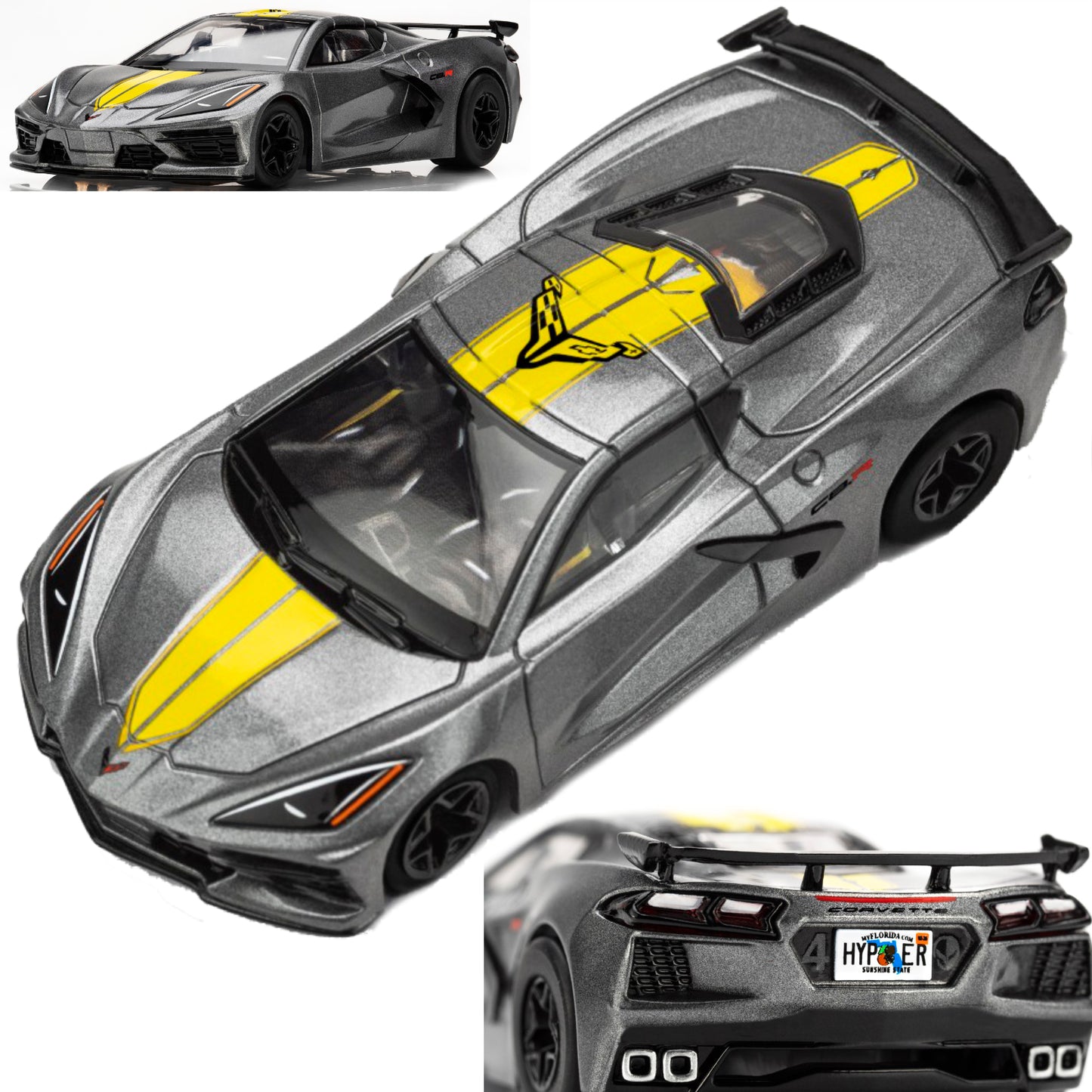 AFX 22107 Corvette C8 Hypersonic Grey 2022 HO Slot Car