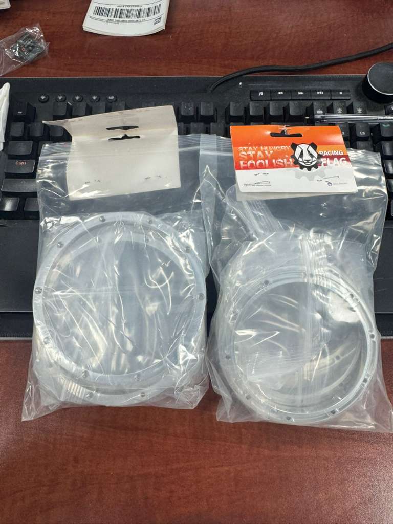 AKILL RACING 1/5 SCALE POLISHED ALUMINUM WHEEL RINGS LOSI 5T BAJA 5B 5T KRAKEN