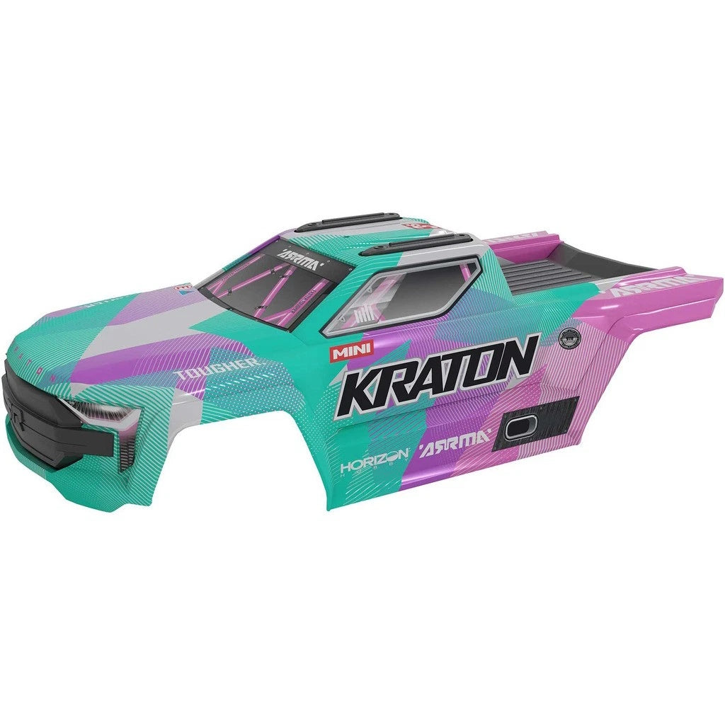 Arrma ARA-2654 Mini KRATON Body (Teal/Pink)