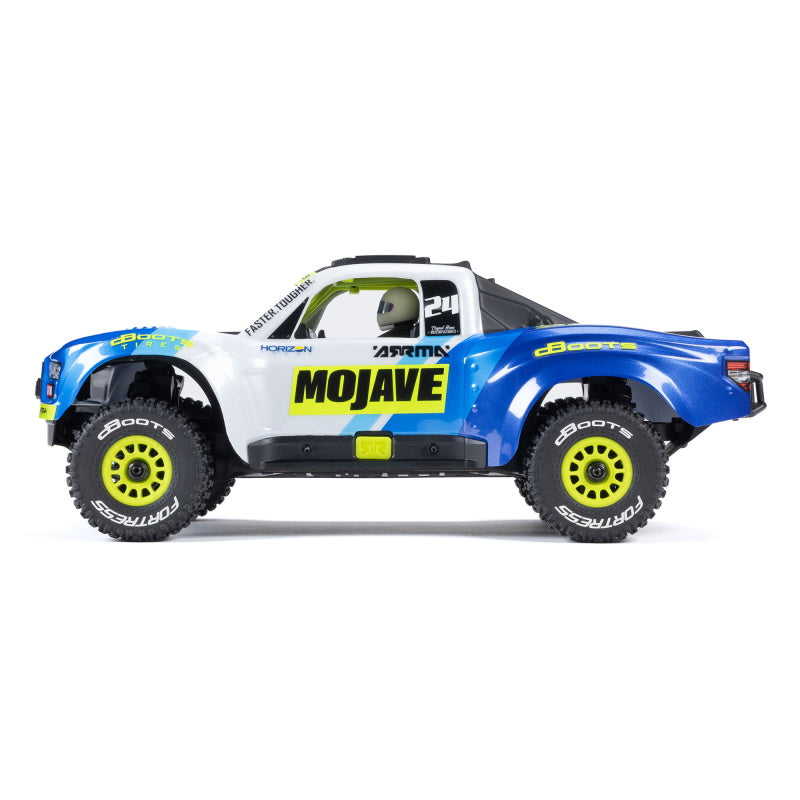 ARRMA MOJAVE GROM 4x4 SMART Small Scale Desert Truck Blue/White - ARA2104T2