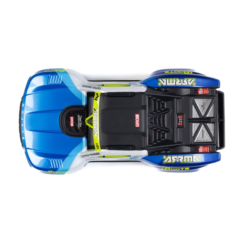 ARRMA MOJAVE GROM 4x4 SMART Small Scale Desert Truck Blue/White - ARA2104T2