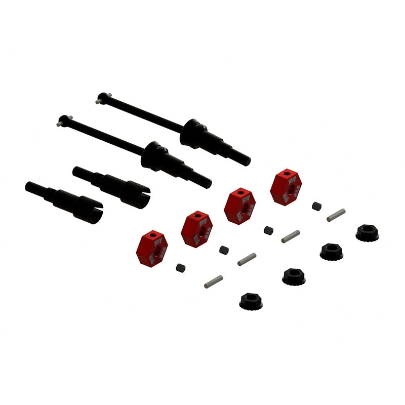 ARRMA ARA311231 Metal Axle & Wheel Hex Set B 4pcs - GROM