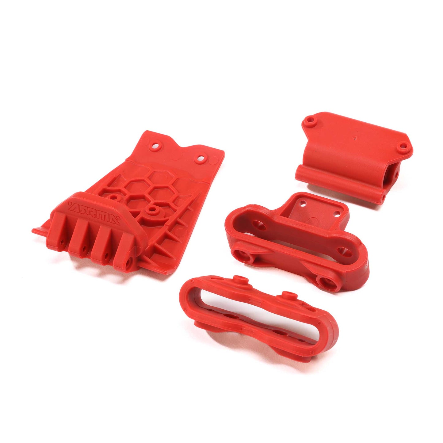 ARRMA ARA320777 Lower Skid Bumper Mount Red