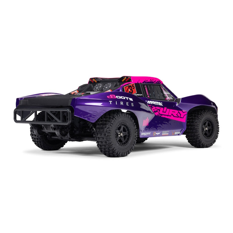 Arrma ARA3521T3 1/10 FURY 223S DSC 2WD RTR Brushless Short Course Truck, Purple