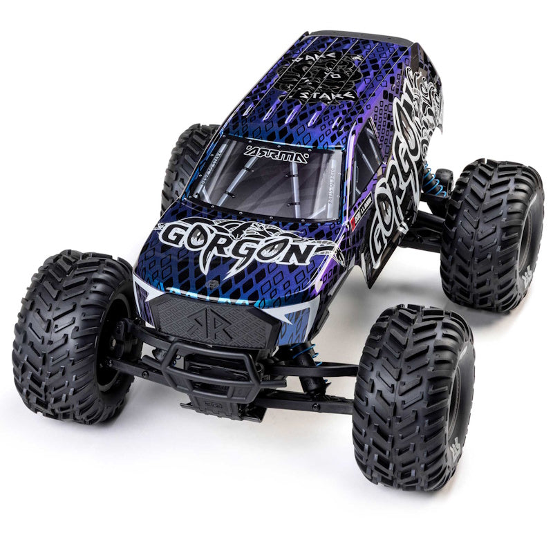 ARRMA GORGON 223S BLX 1/10 2WD RTR Brushless Monster Truck Blue/Black ARA3530T1.