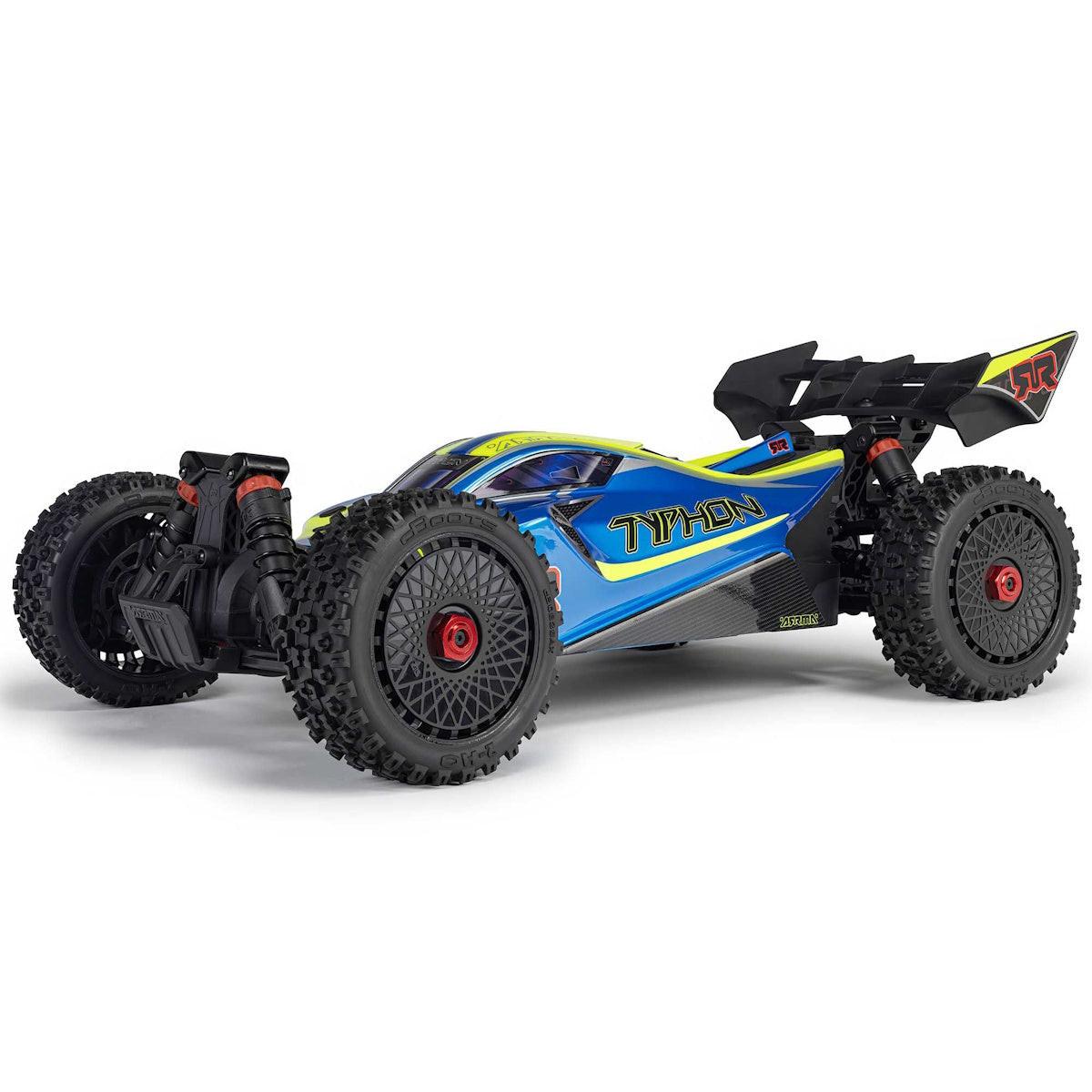 Arrma 4306V4T4 1/8 TYPHON 223S DSC 4X4 RTR Brushless Buggy, Blue