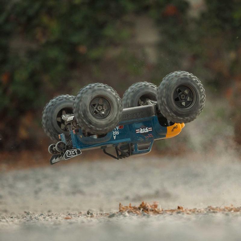 ARRMA - ARA8611V6T2 1/8 NOTORIOUS 6S V6 4X4 BLX Brushless Stunt Truck RTR, Blue