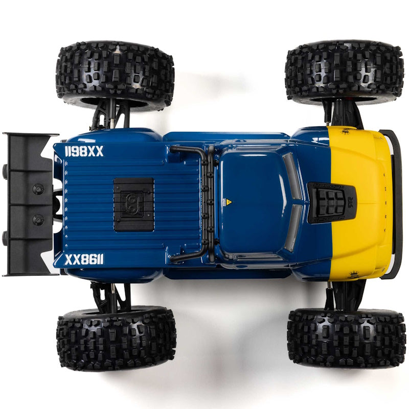 ARRMA - ARA8611V6T2 1/8 NOTORIOUS 6S V6 4X4 BLX Brushless Stunt Truck RTR, Blue