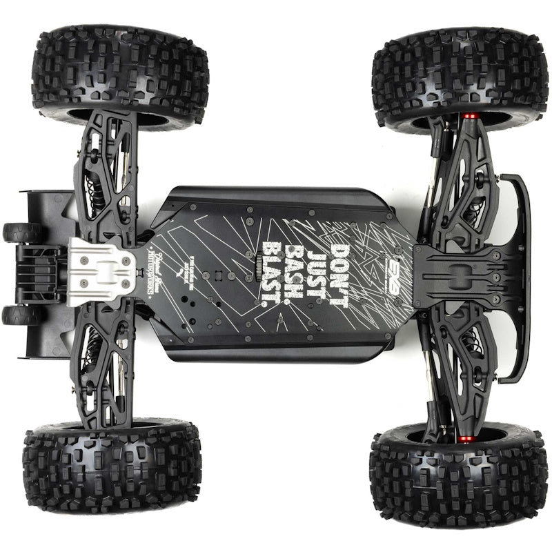 ARRMA - ARA8611V6T2 1/8 NOTORIOUS 6S V6 4X4 BLX Brushless Stunt Truck RTR, Blue