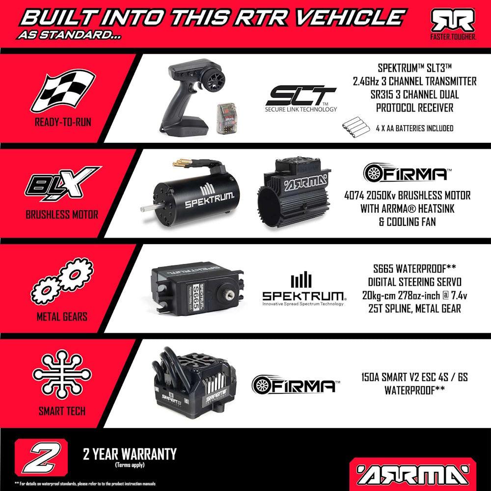 Arrma 1/8 KRATON 6S EXB 4X4 RTR Brushless Speed Truck BLACK