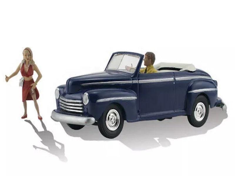 Woodland Scenics AS5547 HO Hitchin' A Ride Vehicle Figure Built & Ready
