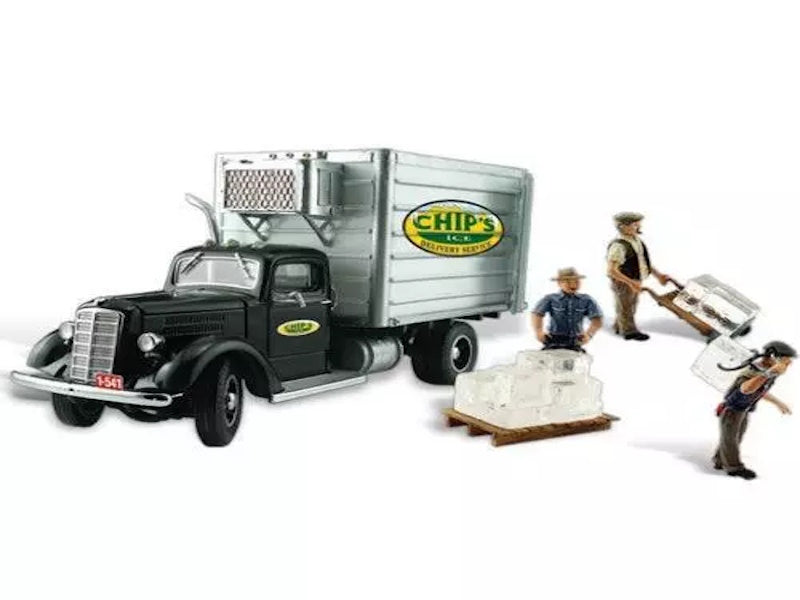 Woodland Scenics AS5557 HO Chips's Ice Truck Vehicle Figure