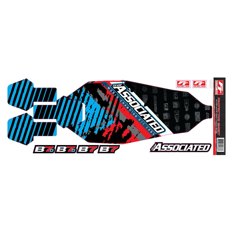 Team Associated ASC92488 RC10B7 Chassis Protective Sheet (1) - PowerHobby