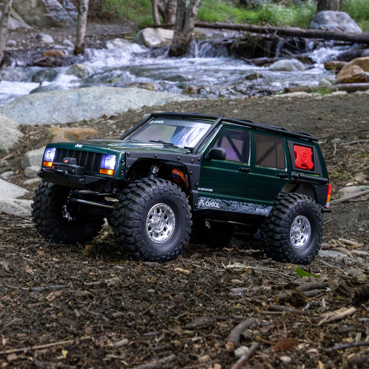 Axial AXI-2037T1 1/10 SCX10 III Jeep Cherokee XJ 4X4 RTR Brushed Rock Crawler, Green