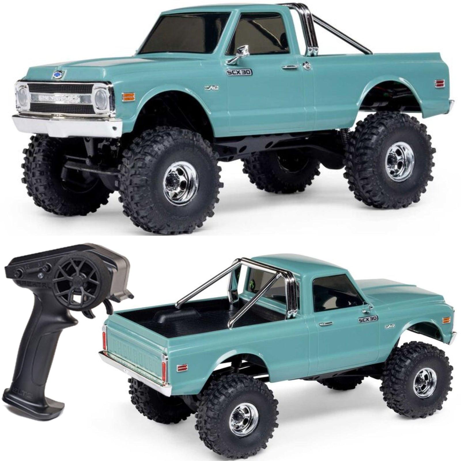 Axial SCX30 Chevrolet K10 Teal 1/30 Rock Crawler (Battery
