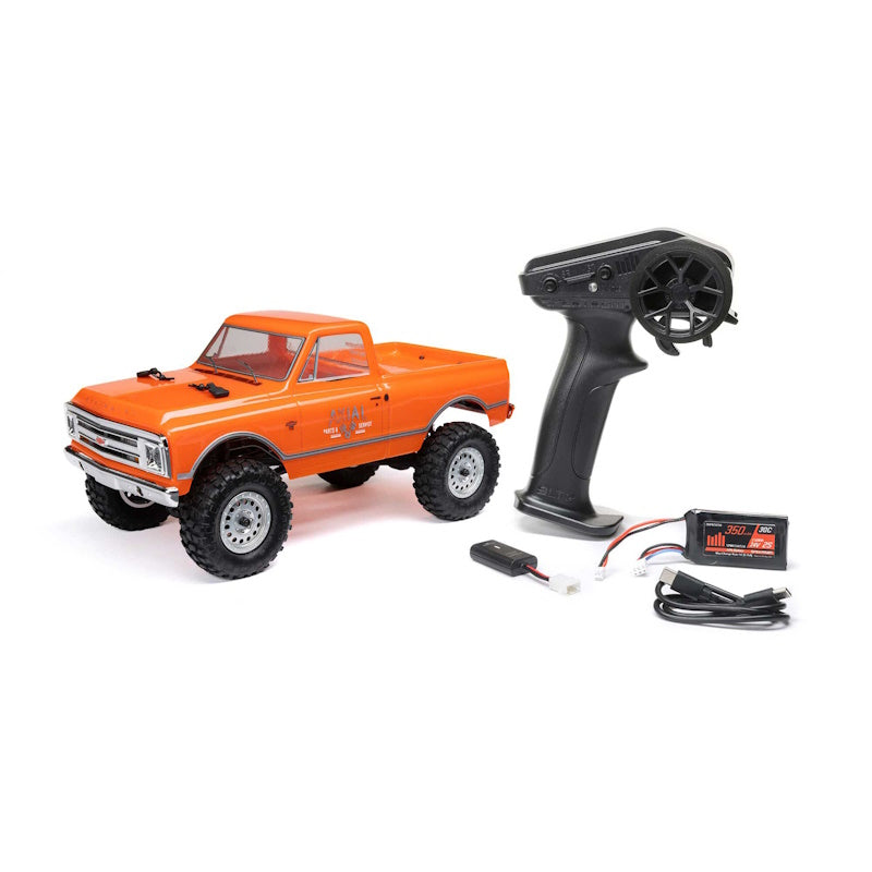 Axial 00001V2T3 1/24 SCX24 1967 Chevrolet C10 4X4 RTR Mini Crawler - Orange
