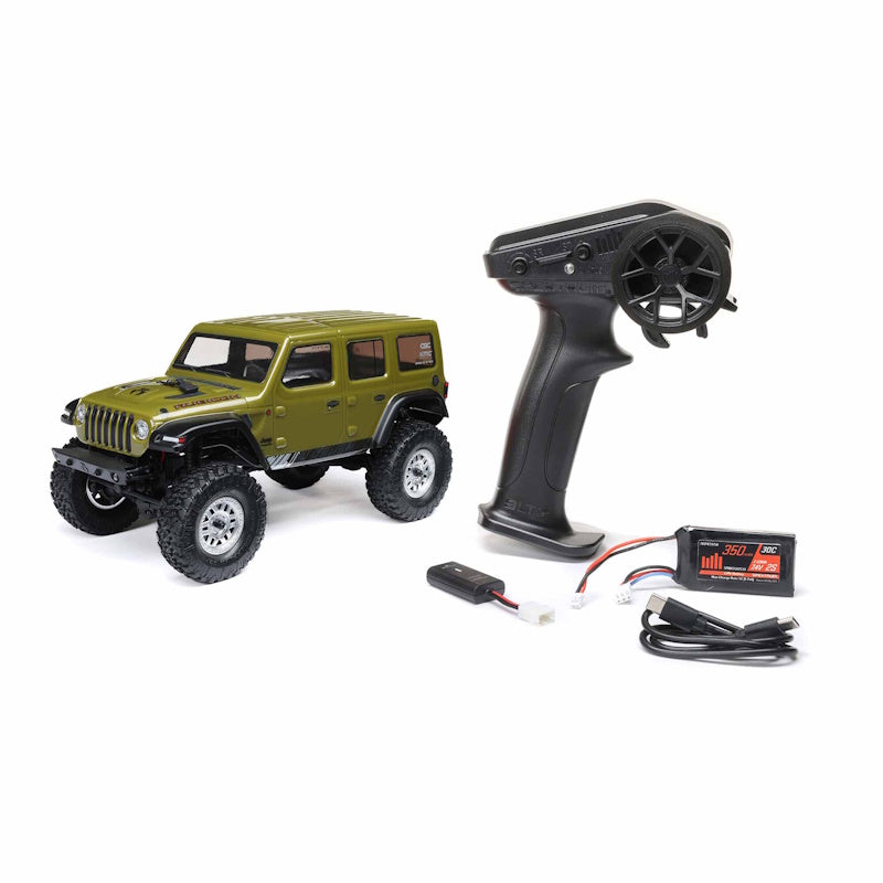 Axial SCX24 Jeep Wrangler JLU 4WD RTR Scale Mini Rock Crawler Green