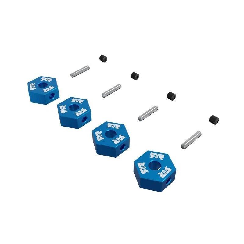 Arrma ARA-3116 12mm Wheel Hex set (Metal) 4pcs- Blue