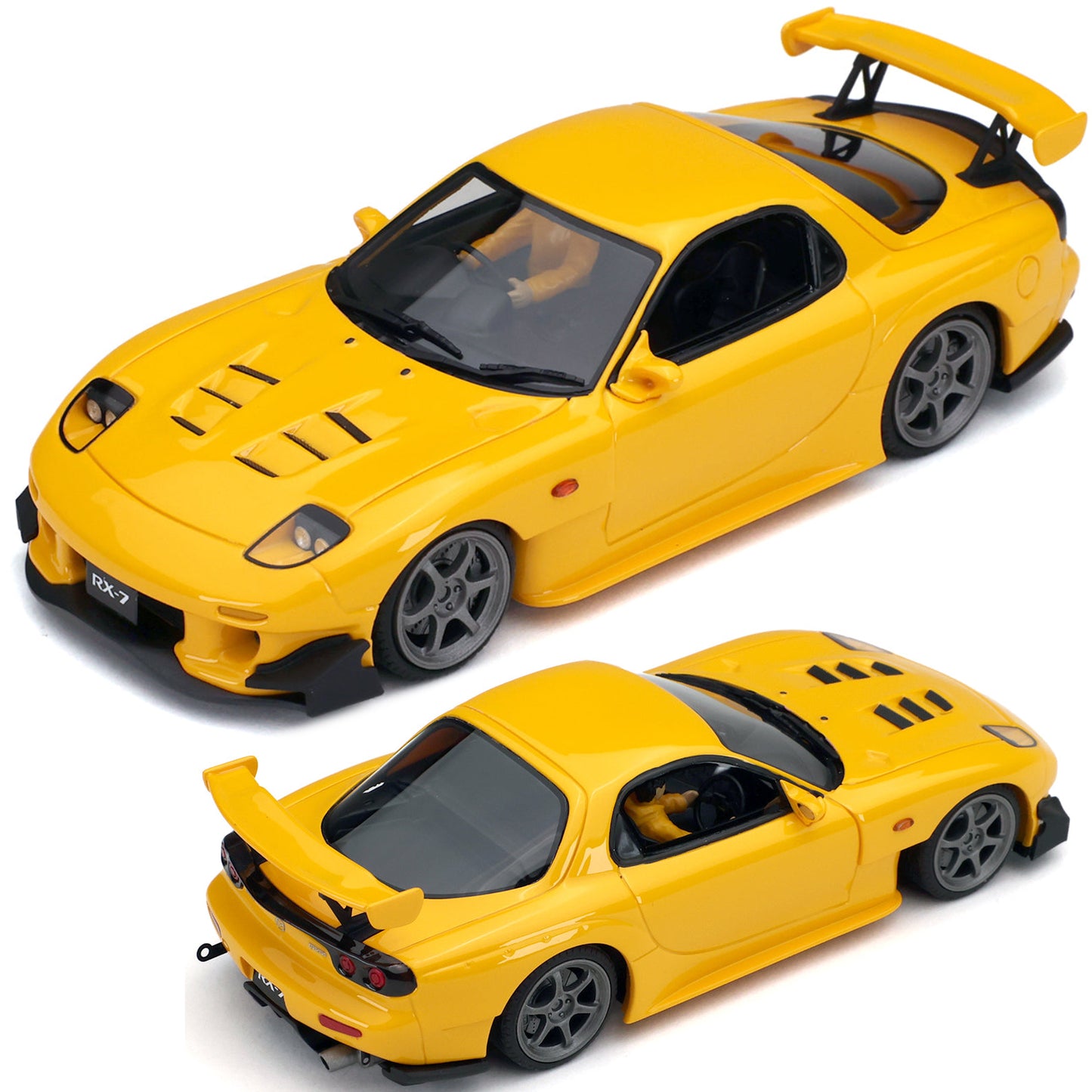 Avant Slot Mazda FD RX-7 Yellow Ranz 1/32 Slot Car JDM01A