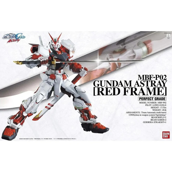 Bandai 5063544 MBF-P02 Gundam Astray Red Frame PG 1/60 Scale Model Kit