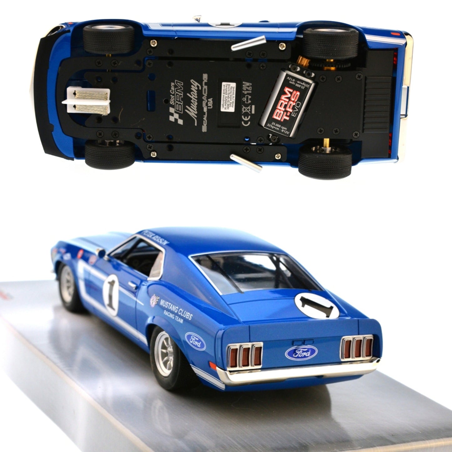 BRM Ford Mustang Boss 302 Trans-Am Laguna Seca 1969 1/24 Slot Car BRM194