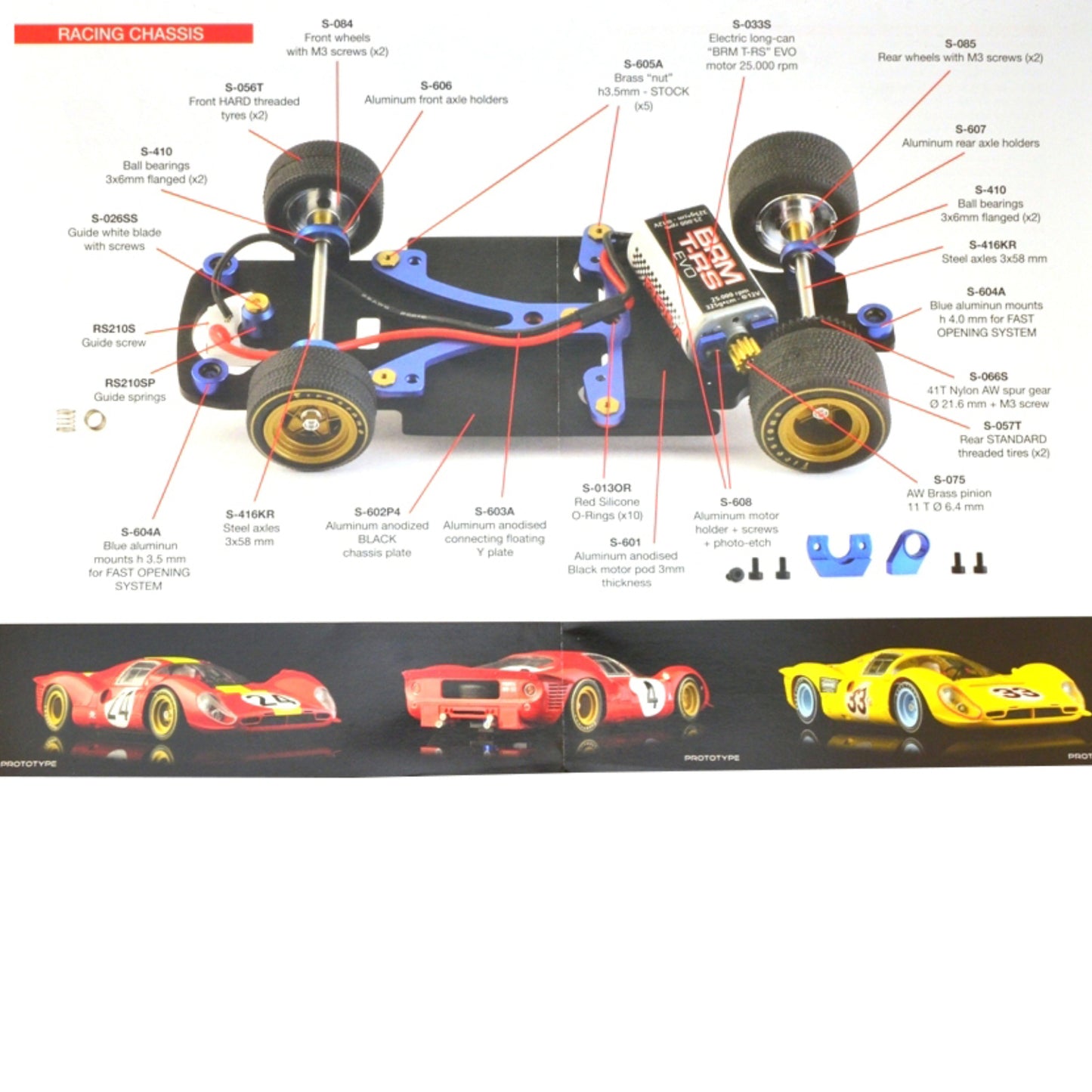 BRM Ferrari 330 P4 24h Le Mans 1967 #24 1/24 Slot Car BRM202
