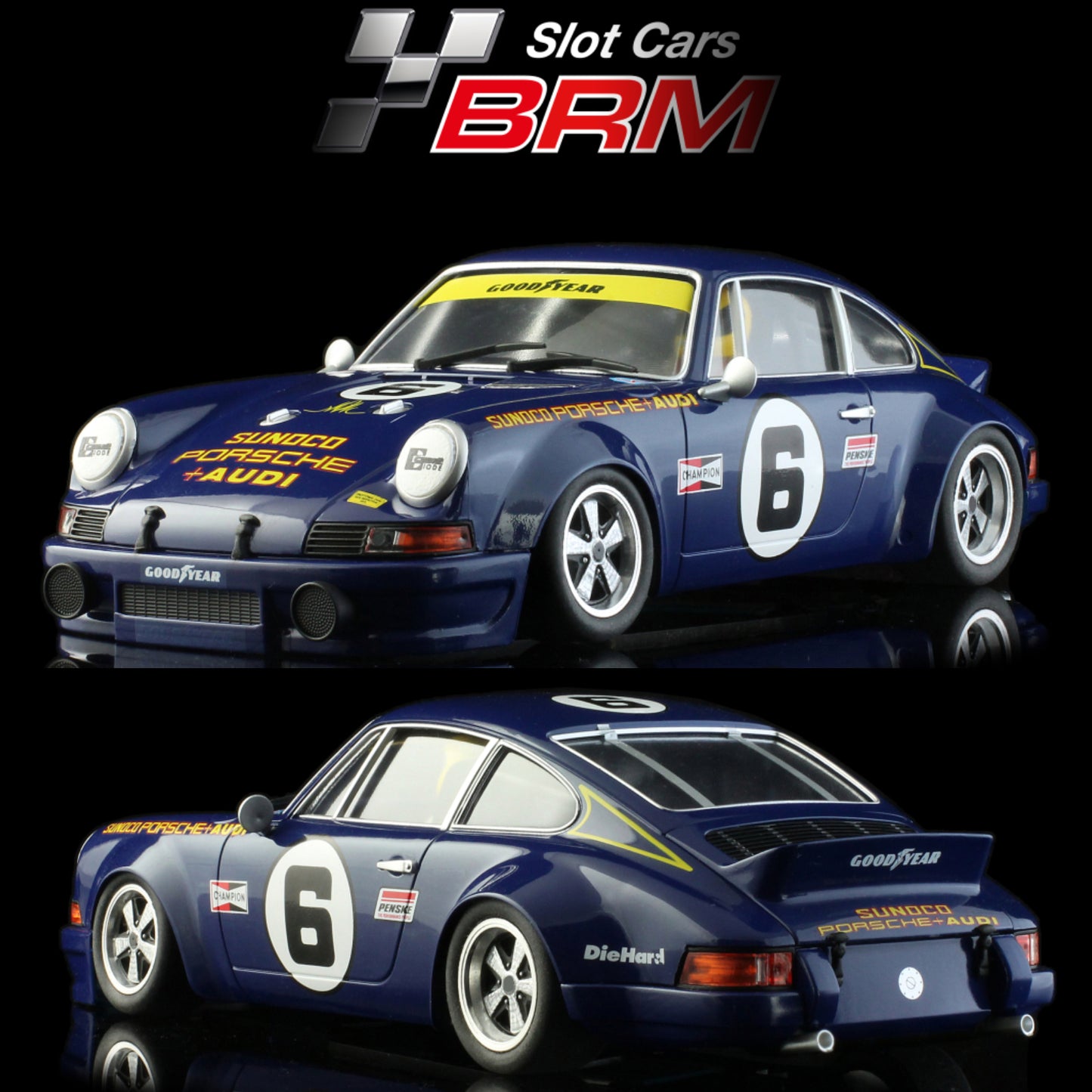 BRM Porsche 911 RSR Penske Racing Mark Donohue Daytona 1/24 Slot Car BRM213