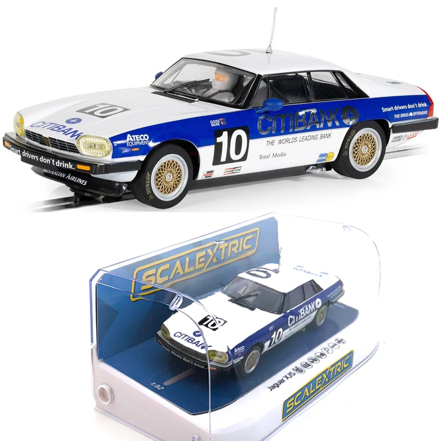 Scalextric C4400 Jaguar XJS 1986 Bathurst 1000 1/32 Slot Car